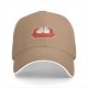 Black baseball cap with cute ghost unicorns sitting on red couch print