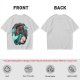 Olive T-Shirt With Mermaid And Seashell Graphic Print