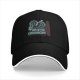 Black baseball cap with White Dragon neon style graphic print