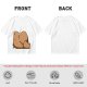 Olive Green T-Shirt With Capybara Rear View Graphic