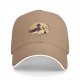 Black Baseball Cap With Witch Riding Broom Full Moon Halloween Art