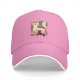 Black Baseball Cap With Red Panda Art Print