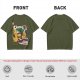 Olive t-shirt with Choco-Bo's cereal graphic featuring a yellow bird