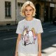 Olive T-shirt with Bored Unicorn Graphic Print