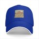 Black Baseball Cap With Retro Desert Pyramid Landscape Print