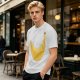 Olive Green T-Shirt With Large Banana Peel Graphic Print