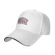 Black baseball cap with 'meh & meh' novelty candy parody design