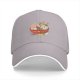 Black Baseball Cap With Cute Cat Ramen Bowl Graphic