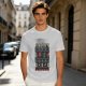 Olive T-Shirt With Final Fantasy Christmas Themed Pixel Art Print