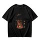 Olive T-Shirt with Chewbacca Drinking Boba Graphic