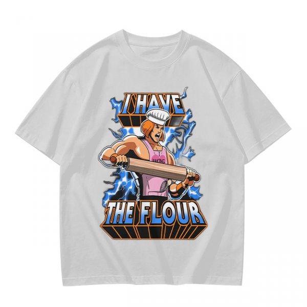I Have The Flour He-Man Chef Parody Graphic T-Shirt