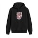 Black Hoodie With Cute Dragon In Dessert Bowl Graphic