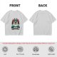 Olive green t-shirt with stacked Totoro characters graphic
