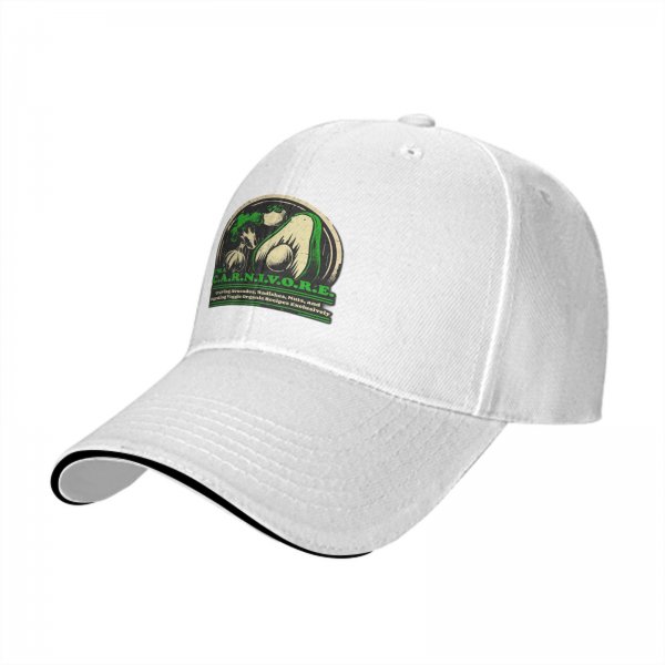 I'm a C.A.R.N.I.V.O.R.E. vegetable graphic black baseball cap