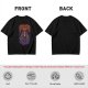 Olive Graphic T-Shirt With Dark Throne Skeleton Art Print