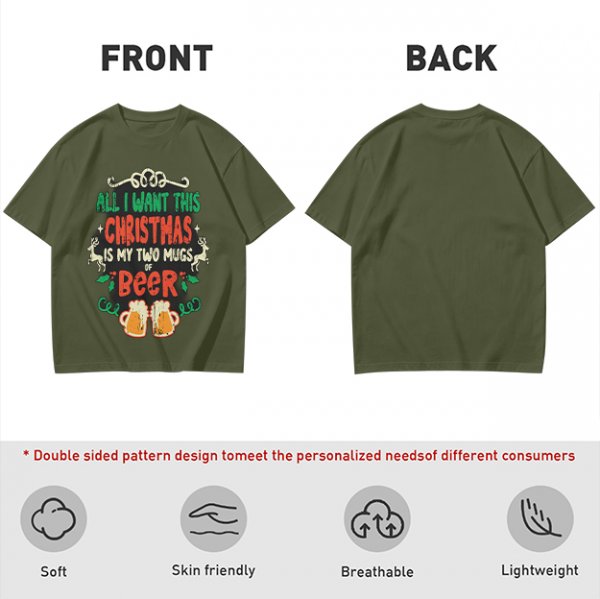 All I Want This Christmas Is My Two Mugs Of Beer T-Shirt