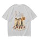 Olive T-Shirt With Walking Burritos Abbey Road Style Graphic
