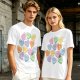 Olive T-shirt with Princess Bride themed conversation heart candies