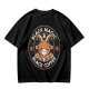 Olive t-shirt with black magic black coffee goat graphic print