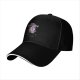 Black baseball cap with oops I summoned anxiety again wizard sloth print