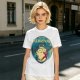 Olive T-shirt with Totoro Neighbor Graphic Print