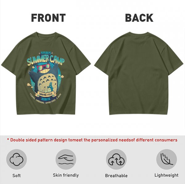 Totoro's Summer Camp Graphic T-Shirt