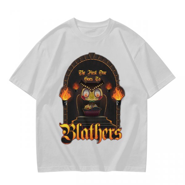 Olive T-Shirt with Gothic Blathers Themed Archway Print