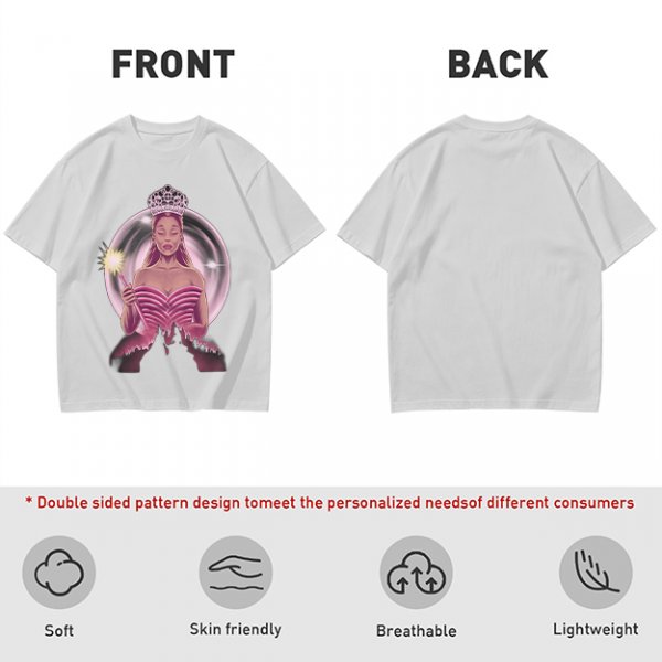 Olive T-Shirt With Glinda The Good Witch Graphic Print