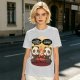 Olive t-shirt with pandas debating life beyond eating and sleeping