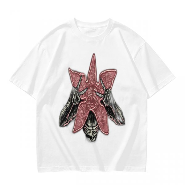 Olive Green T-Shirt With Starfish Monster Rock Hand Print