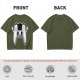 Olive T-Shirt With Cartoon Game Controller Graphic