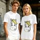 Olive T-Shirt With Cute Cartoon Horse Graphic Print