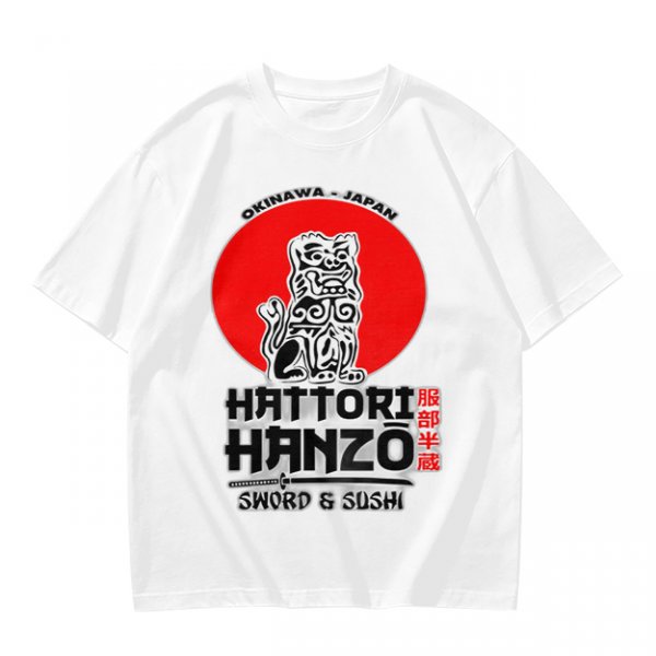 Okinawa Japan Hattori Hanzo Sword and Sushi T-Shirt