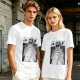 Olive green graphic tee with Totoro forest spirit print
