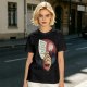 Olive T-Shirt With Hand Holding Bill Of Monthly Expenses Art