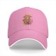 Black Baseball Cap With Monkey In Straw Hat Graphic