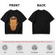 Olive Green T-Shirt With Happy Steaming Coffee Cup Graphic