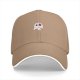 Black Baseball Cap With Cute Bloody Ghost Graphic