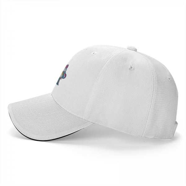 Black baseball cap with cat painting art design