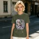 Olive T-shirt with One Piece Gear 5 Luffy Graphic Print