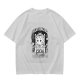 Oversized Army Green T-Shirt with Overthinking World Champion Brain Graphic