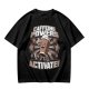 Caffeine Powers Activate! Cartoon Coffee T-Shirt Design