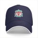 Black baseball cap with Midgar football club crest print