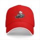 Black baseball cap with skeleton in coffin graphic