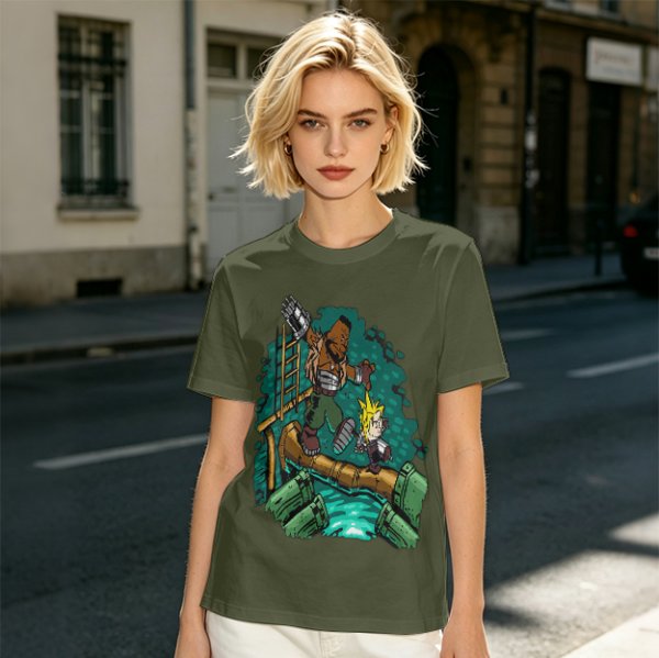 Final Fantasy VII Barret and Cloud Graphic Tee