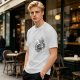 Olive Green T-Shirt With Wizard And Pizza Graphic Print