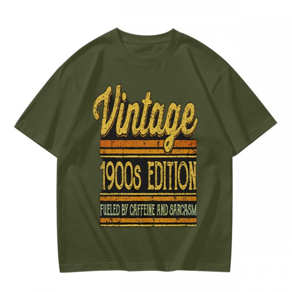 Vintage 1900s Edition Fueled By Caffeine And Sarcasm T-Shirt