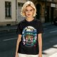 Spirited Away Bathhouse Graphic Tee with No Face and Dragon Art