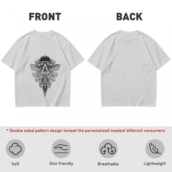Olive Green T-Shirt With Detailed Fantasy Crest Graphic