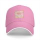 Black Baseball Cap With Pastel Cucumber Themed Graphic Print